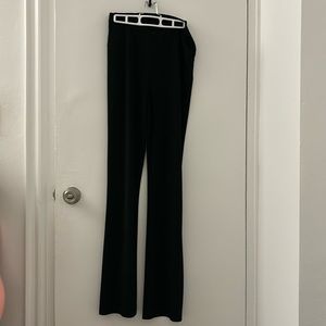 Norma Kamali black stretchy pants